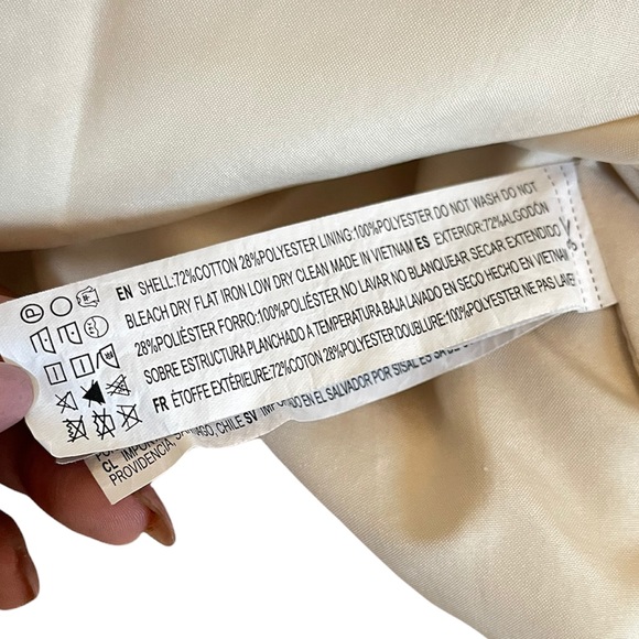 Forever 21 | Cream Quilted Pleated High Waist Mini Skirt - Picture 5 of 11